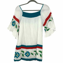Load image into Gallery viewer, Seen Worn Kept Size 8 White Print Pre-Owned Dress- Ladies
