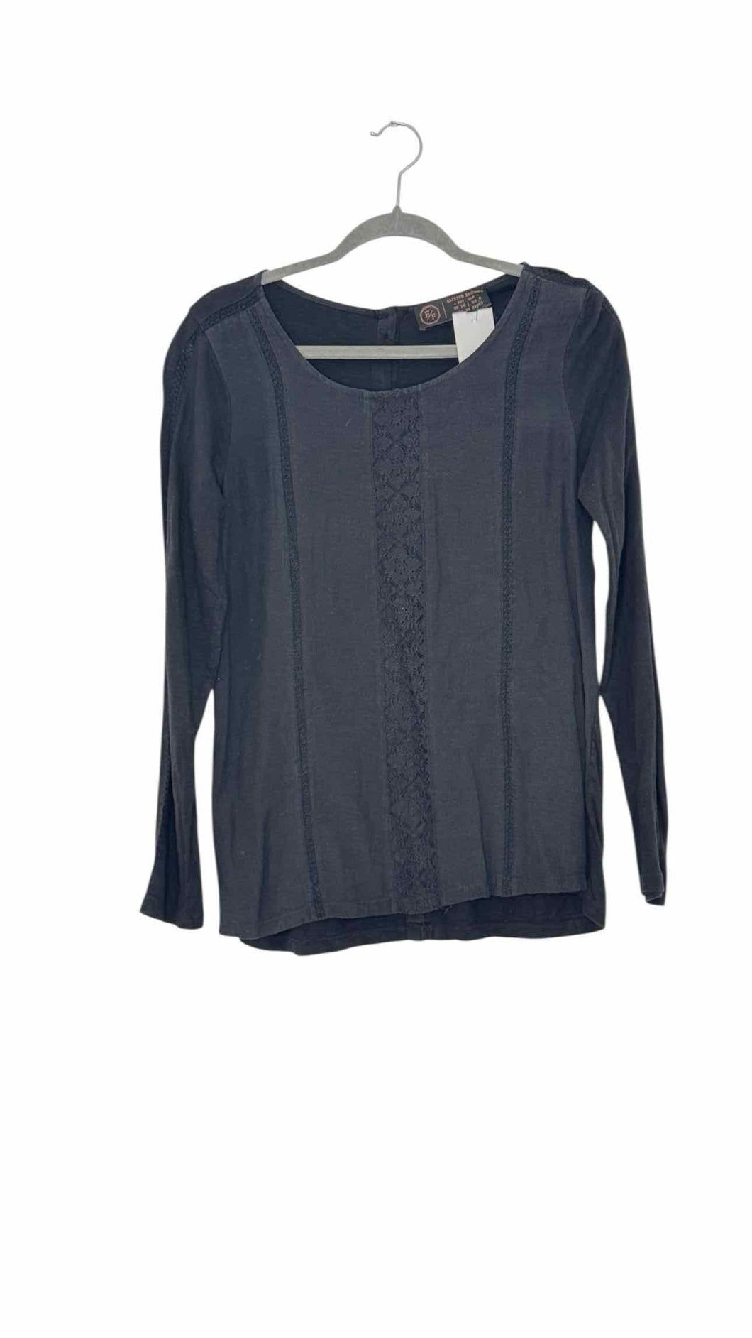 Fat Face Size 6 Black Pre-Owned Blouse- Ladies