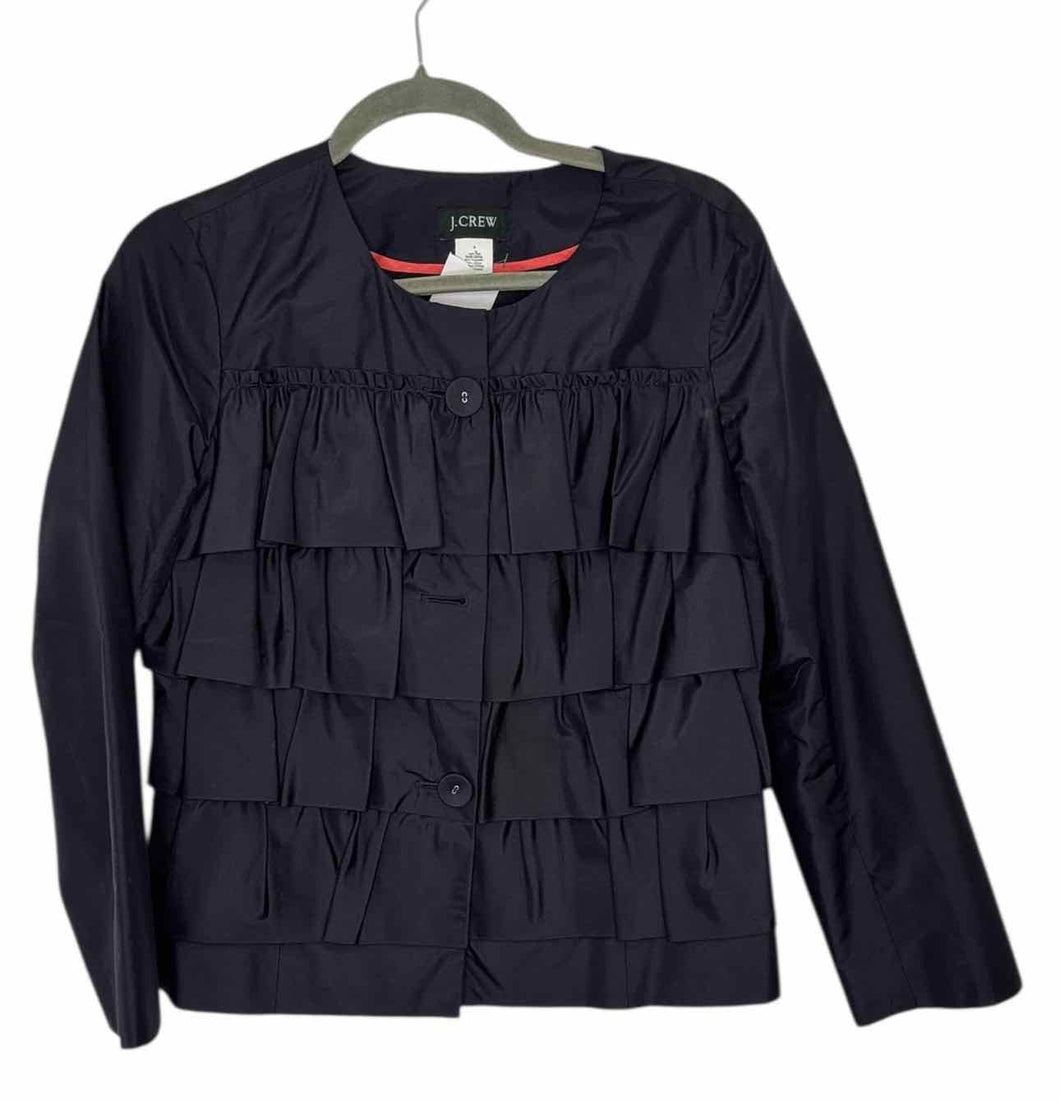 J Crew Size 4 Navy Pre-Owned Blazer/Indoor Jacket- Ladies