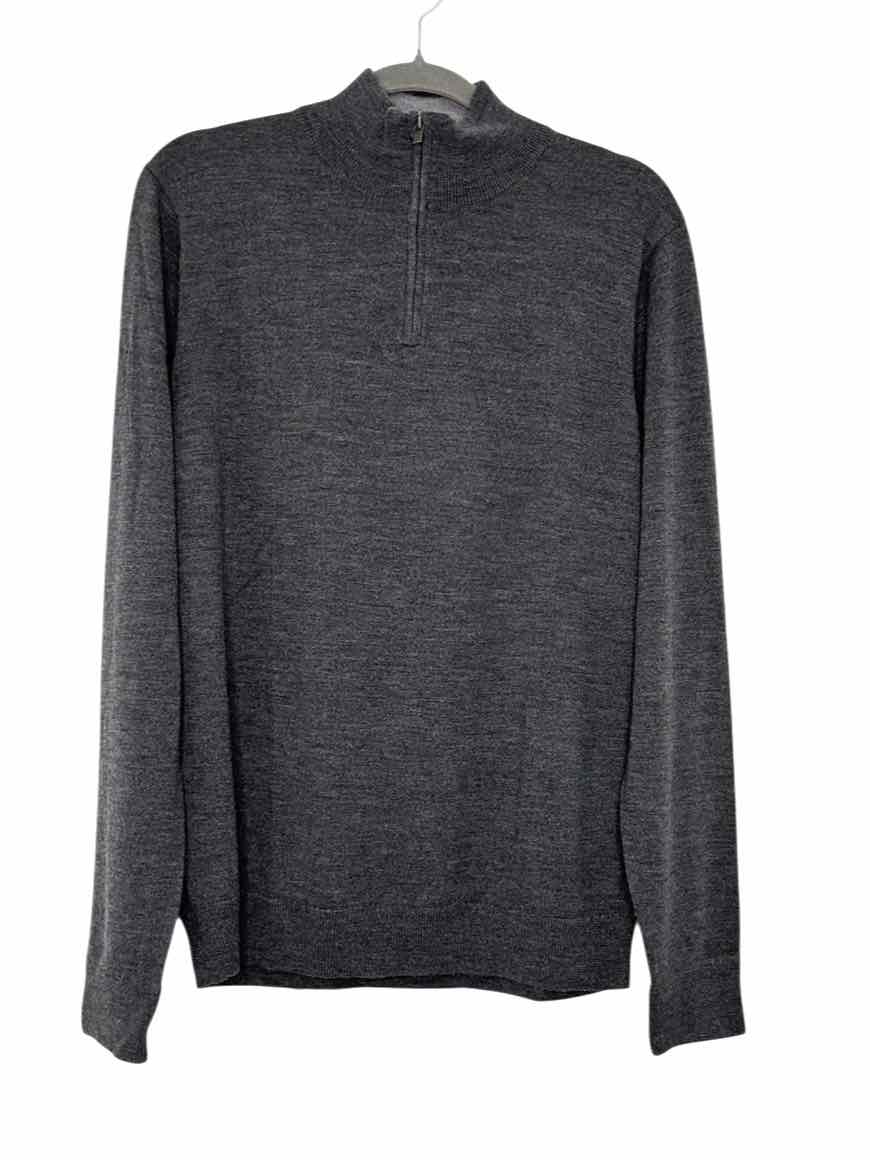 Nordstrom Size L Charcoal Pre-Owned Sweater- Mens