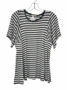 Easel Size Small Blue Stripe Pre-Owned Top- Ladies