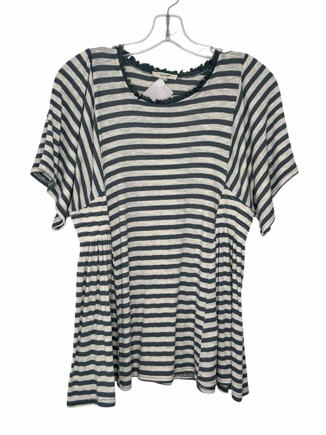 Easel Size Small Blue Stripe Pre-Owned Top- Ladies