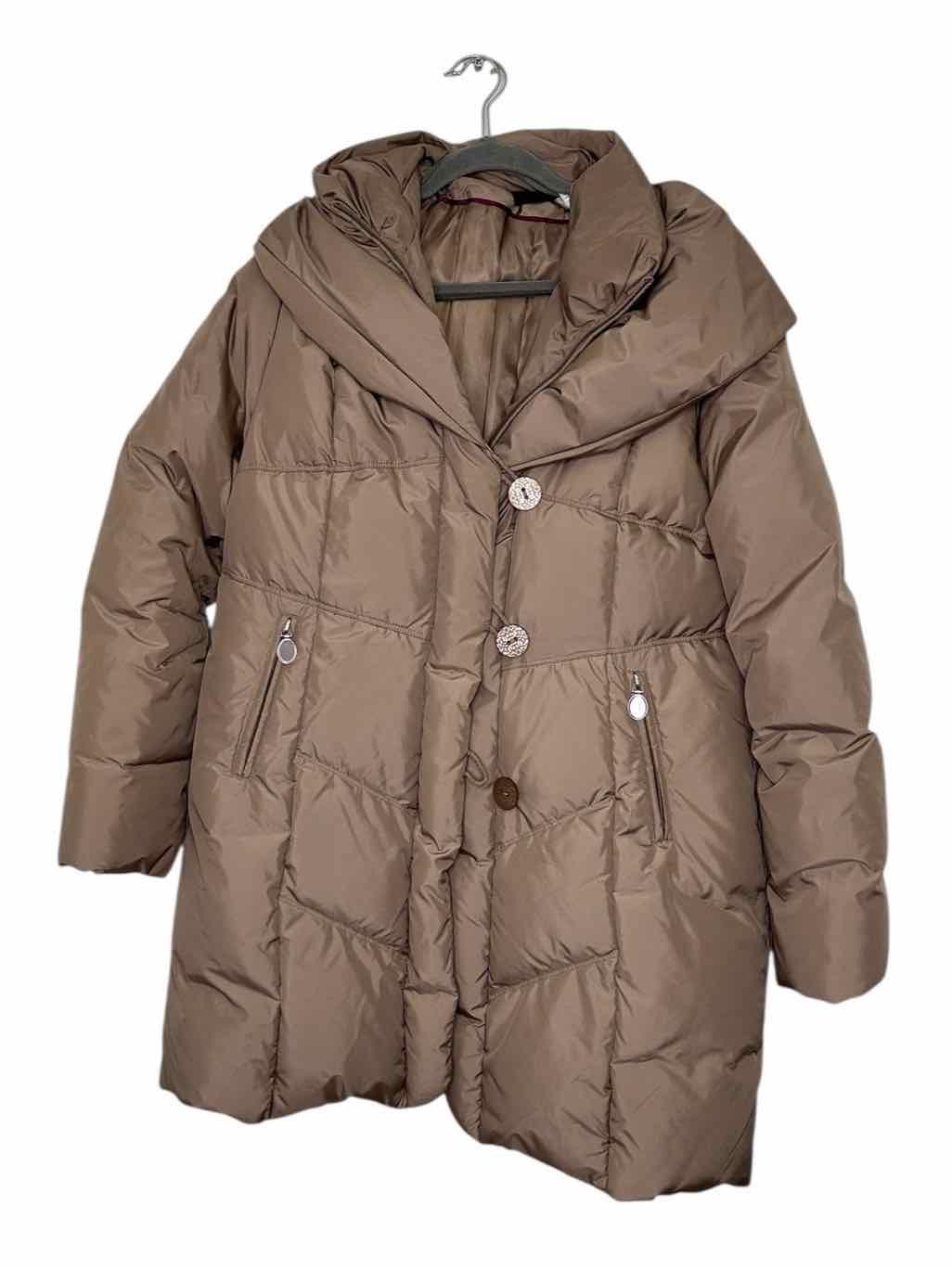 Tahari Size X-Large Mocha Pre-Owned Coat- Ladies