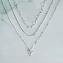 Load image into Gallery viewer, Arrowhead Triple Layered Chain Necklace Set Of 3
