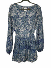 Load image into Gallery viewer, Free People Size Small Blue Print Pre-Owned Dress- Ladies
