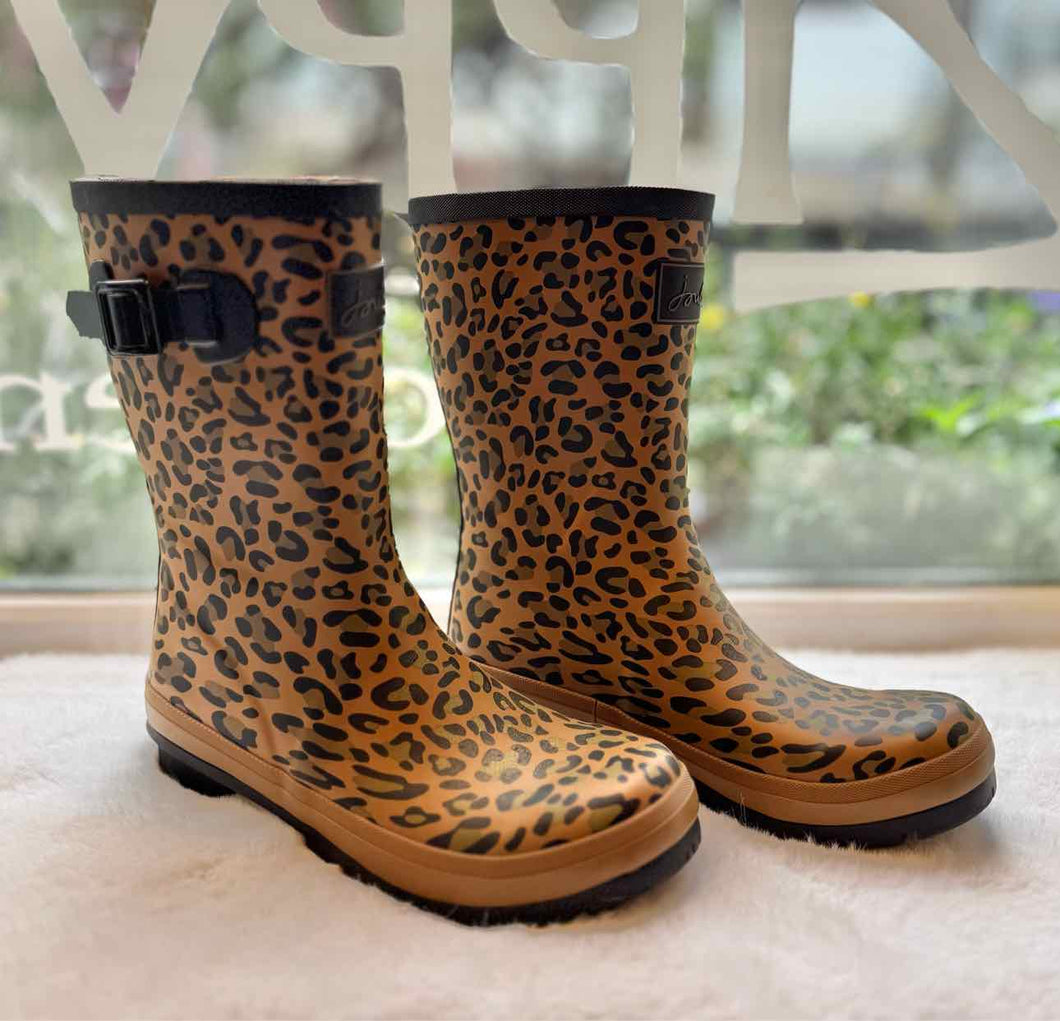 Joules Size 8 Animal Print Pre-Owned Boots- Ladies