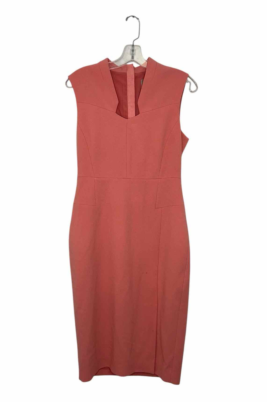 L.K. Bennett Size 8 Peach Pre-Owned Dress- Ladies