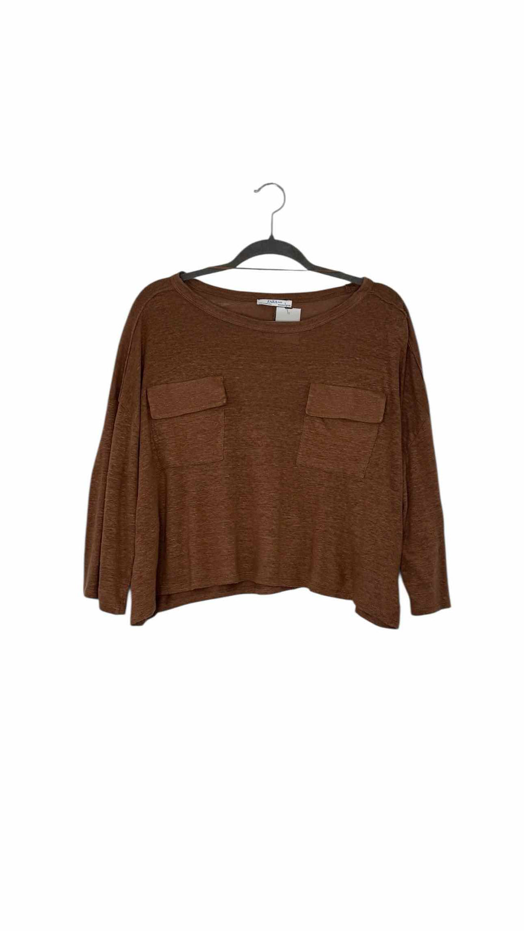 Zara Size Medium Cinnamon Pre-Owned Top- Ladies