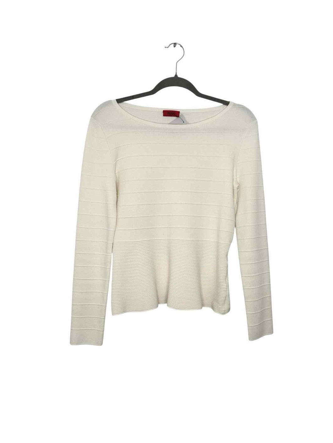 Hugo Boss Size Small Cream Pre-Owned Sweater- Ladies