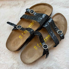 Load image into Gallery viewer, Birkenstock Size 40 Black Sandal Pre-Owned Shoes- Ladies

