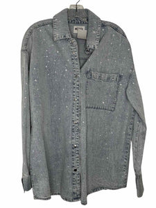 Show Me Your Mumu Size Small Denim Pre-Owned Blouse- Ladies