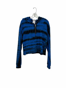 Size Large Blue Print Pre-Owned Sweatshirt- Ladies