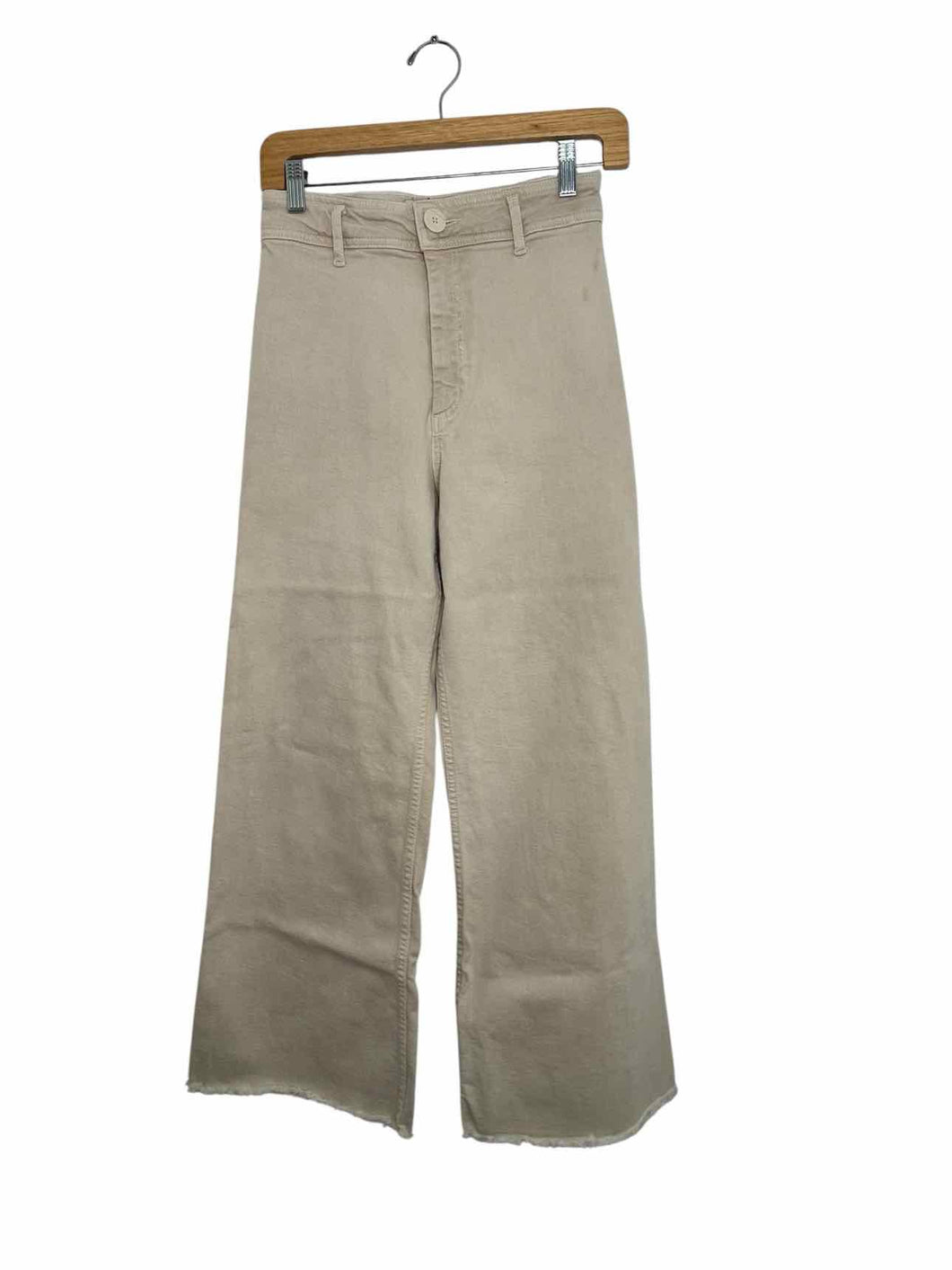 Zara Size 4 Beige Pre-Owned Jeans- Ladies