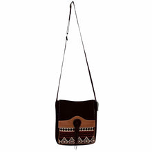 Load image into Gallery viewer, No Brand Label Burgundy Crossbody Pre-Owned Purse- Ladies
