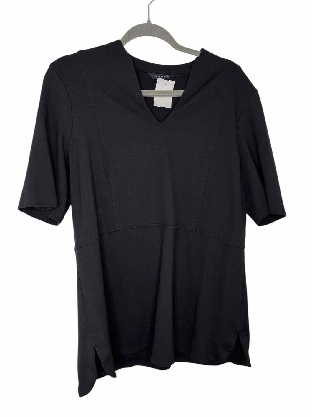 Lands End Size X-Large Black Pre-Owned Top- Ladies