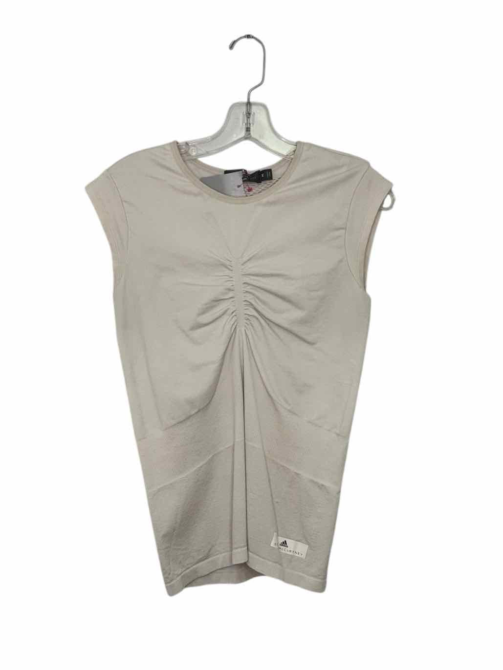 Adidas Size Medium Ivory Pre-Owned Tank Top- Ladies