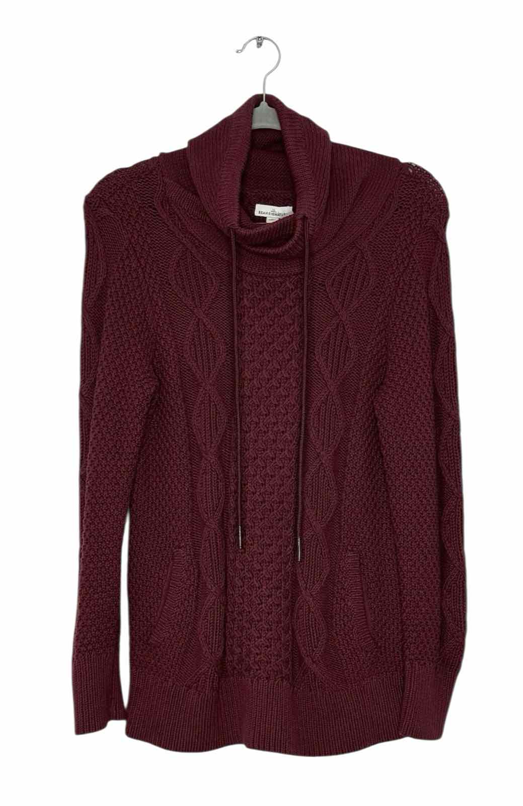 LL Bean Size Small Burgundy Pre-Owned Sweater- Ladies