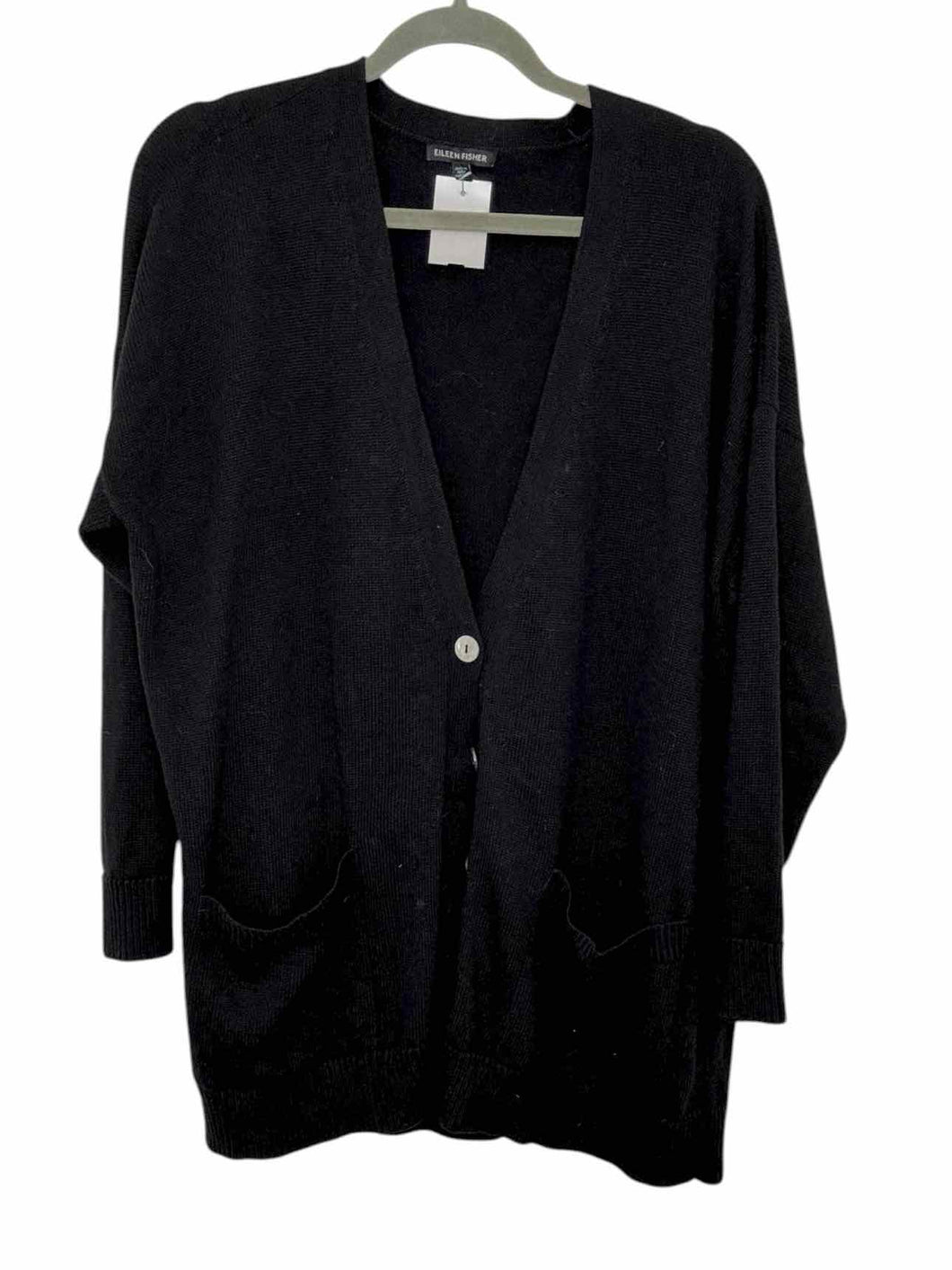 Eileen Fisher Size Large Black Pre-Owned Sweater- Ladies