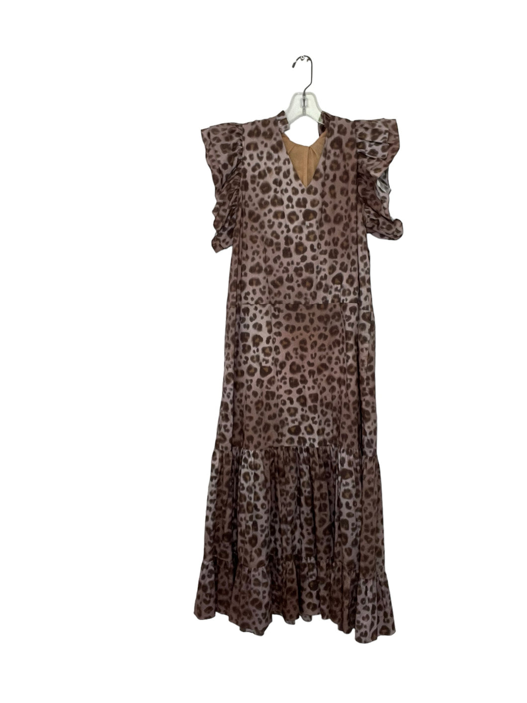 Size Medium Brown Print Dress- Ladies