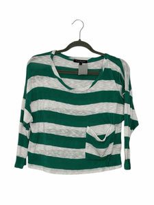 Green Envelope Size Small Green Stripe Pre-Owned Top- Ladies