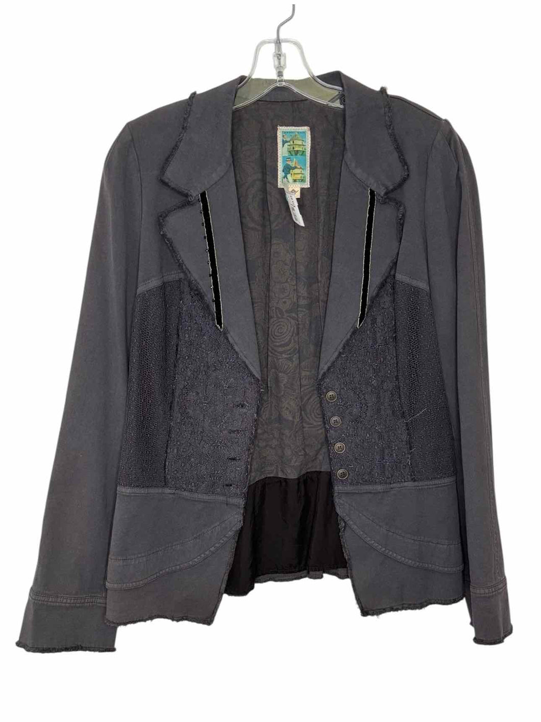 Anthropologie Size Medium Charcoal Pre-Owned Blazer/Indoor Jacket- Ladies
