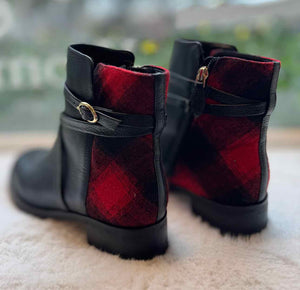 Talbots Size 7.5 Blk/Red Pre-Owned Boots- Ladies