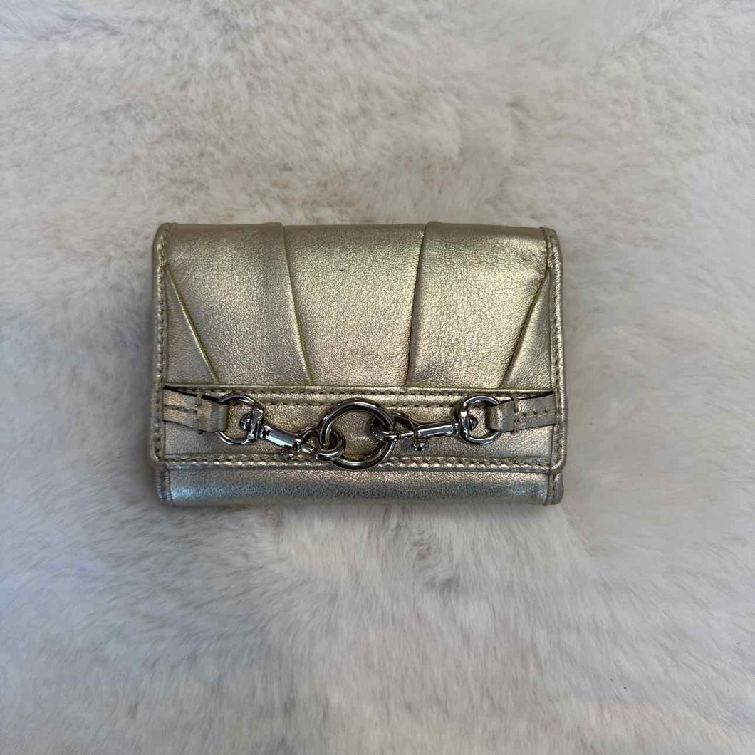 Coach Gold Pre-Owned Wallet- Ladies