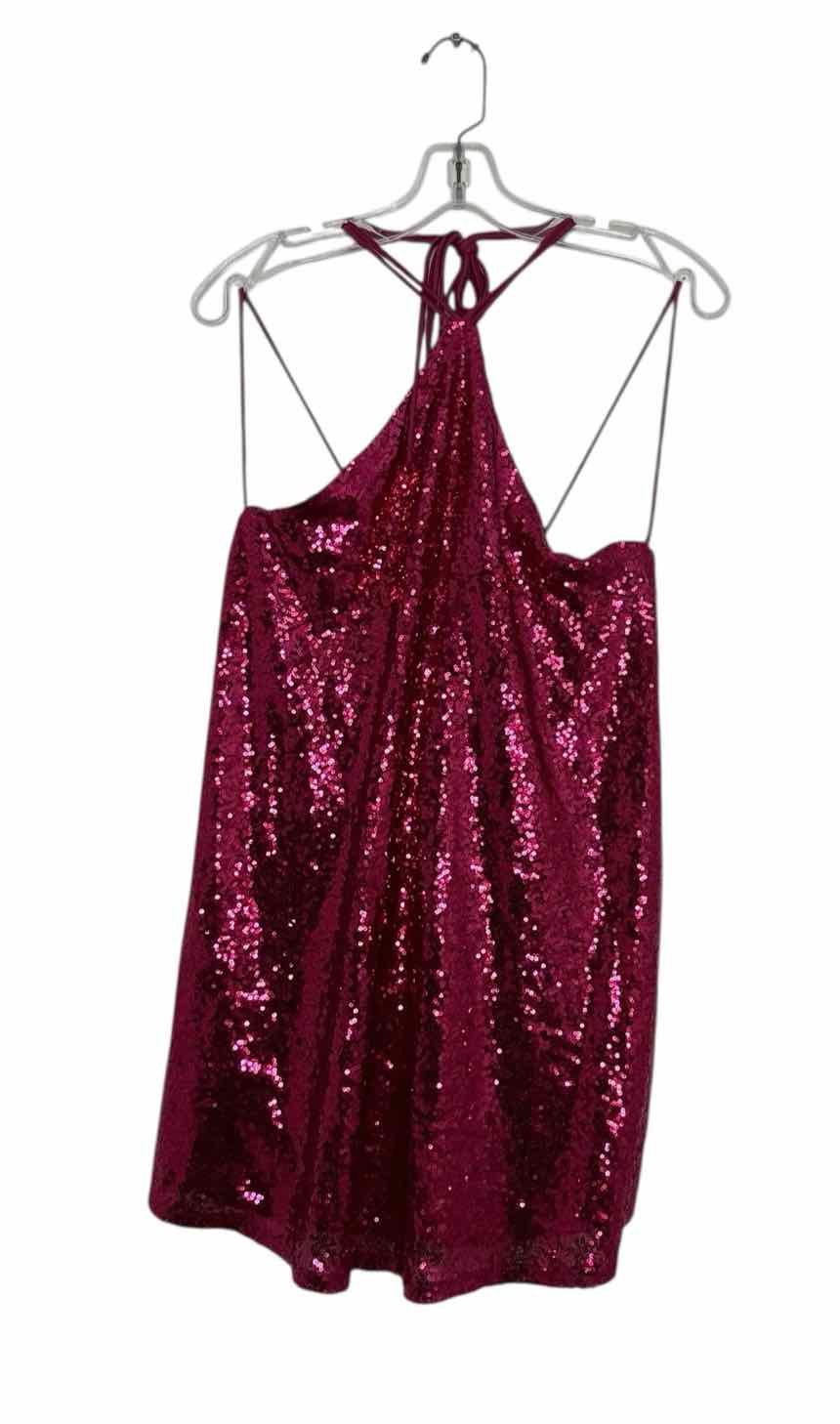 Lucy in the Sky Size Small Hot Pink Pre-Owned Dress- Ladies