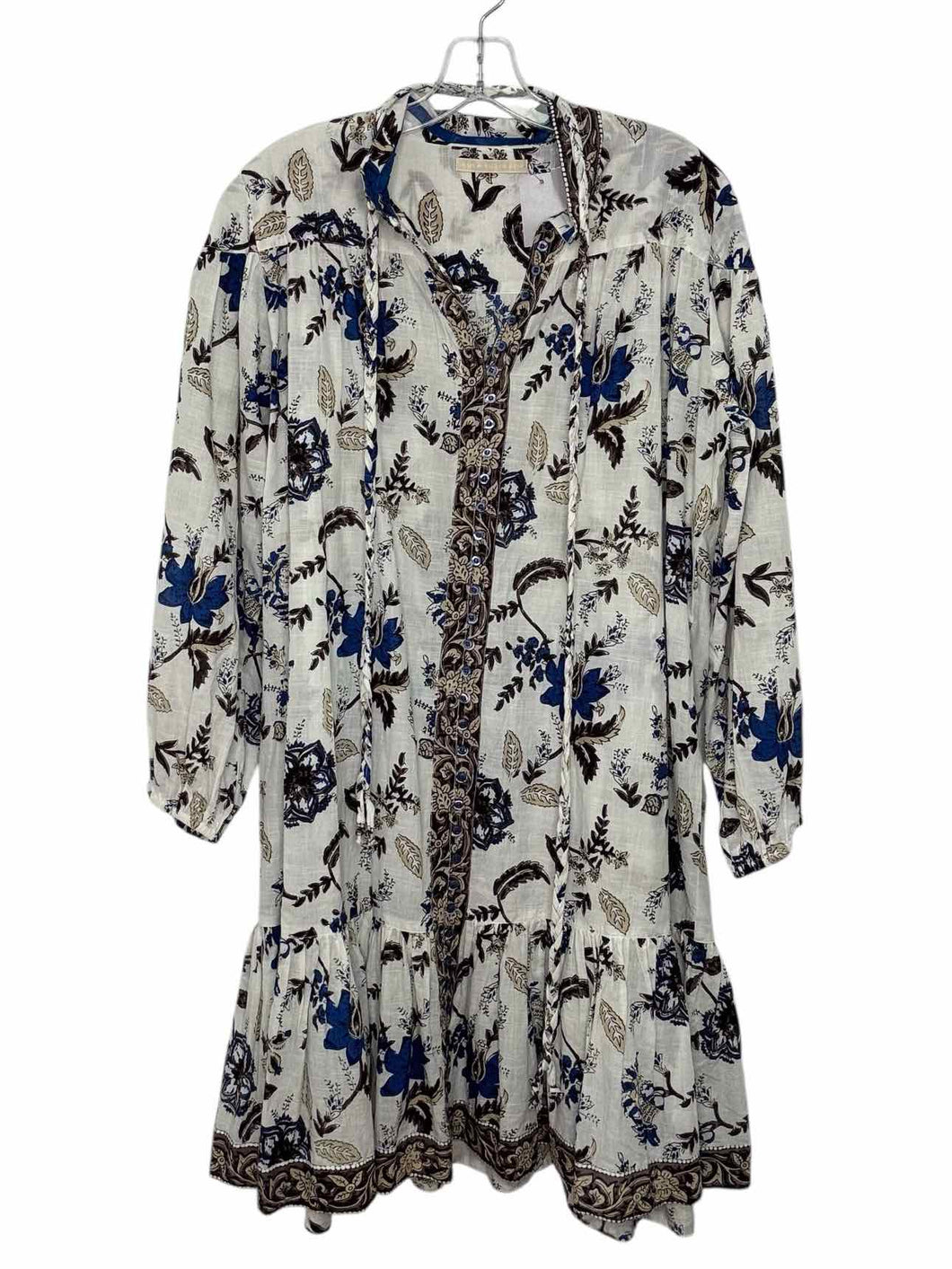 Lola Australia Size M/L White Floral Pre-Owned Dress- Ladies