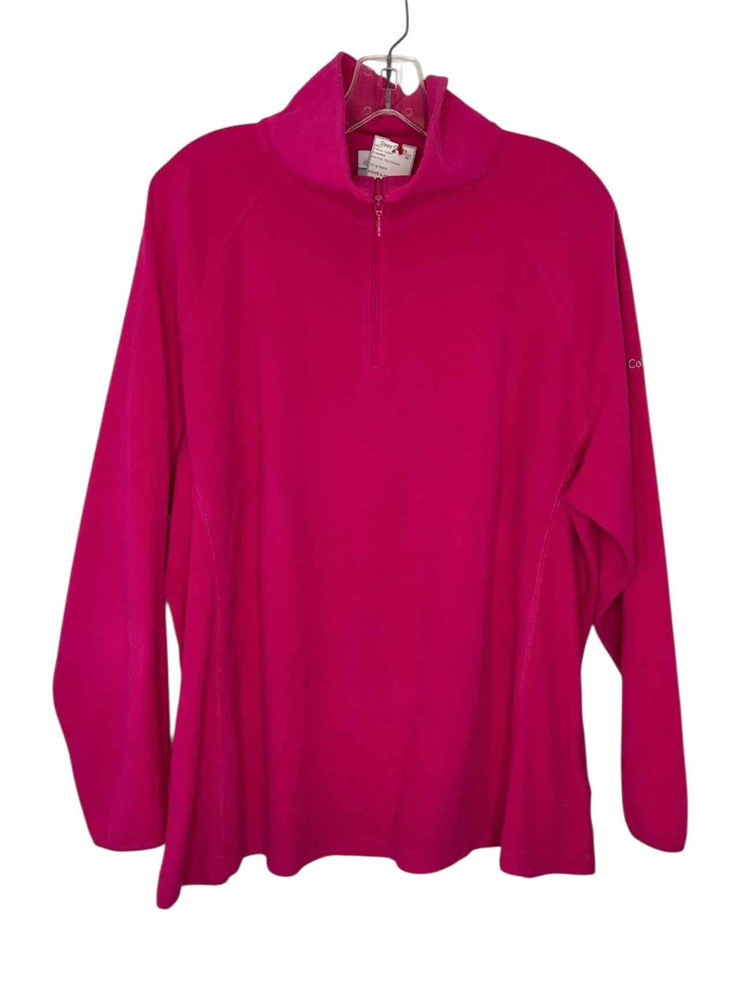 Columbia Size 2X Hot Pink Pre-Owned Pullover- Ladies