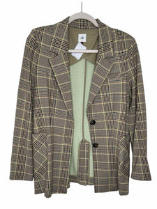 Cabi Size Small Beige Plaid Pre-Owned Blazer/Indoor Jacket- Ladies