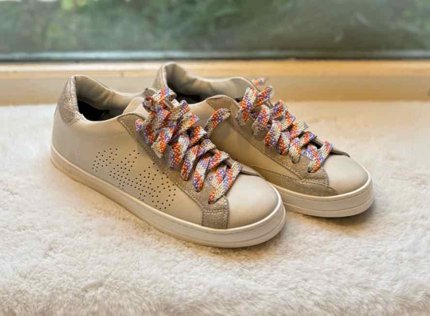 P448 Size 38 Grey Sneaker Pre-Owned Shoes- Ladies