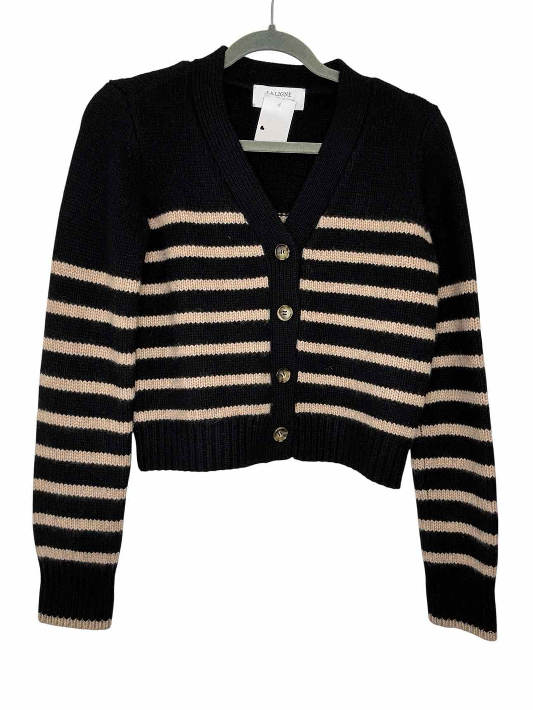 La Ligne Size Small Black Stripe Pre-Owned Sweater- Ladies