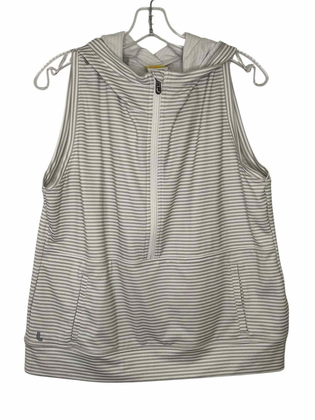Lole Size X-Large Grey Stripe Pre-Owned Vest- Ladies