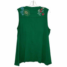 Load image into Gallery viewer, Johnny Was Size L/XL Green Print Pre-Owned Tank Top- Ladies
