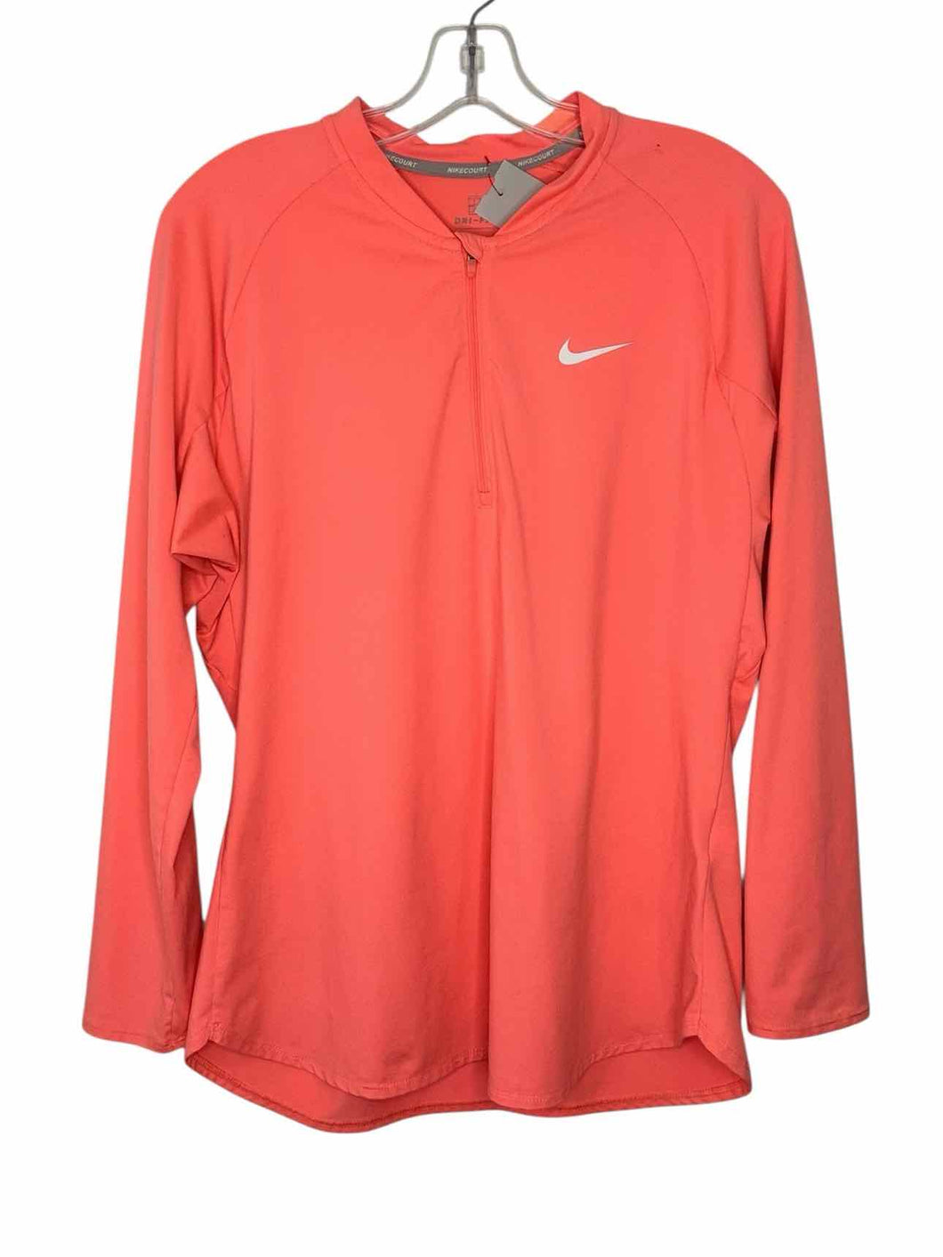 Nike Size Large Peach Pre-Owned Pullover- Ladies