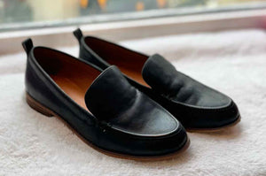 Lucky Brand Size 8 Black Loafer Pre-Owned Shoes- Ladies