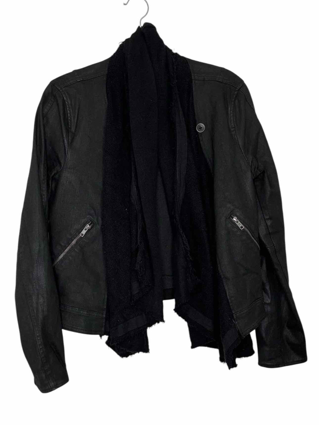 Free People Size 10 Black Pre-Owned Blazer/Indoor Jacket- Ladies
