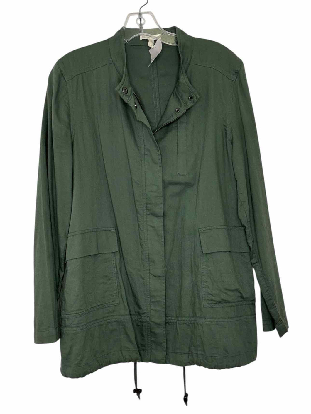 Eileen Fisher Size Medium Army Green Pre-Owned Blazer/Indoor Jacket- Ladies