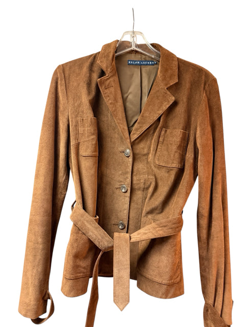 Ralph Lauren Size 8 Brown Pre-Owned Jacket- Ladies
