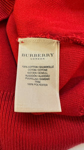 Burberry Size XXL Red Pre-Owned Sweater- Mens