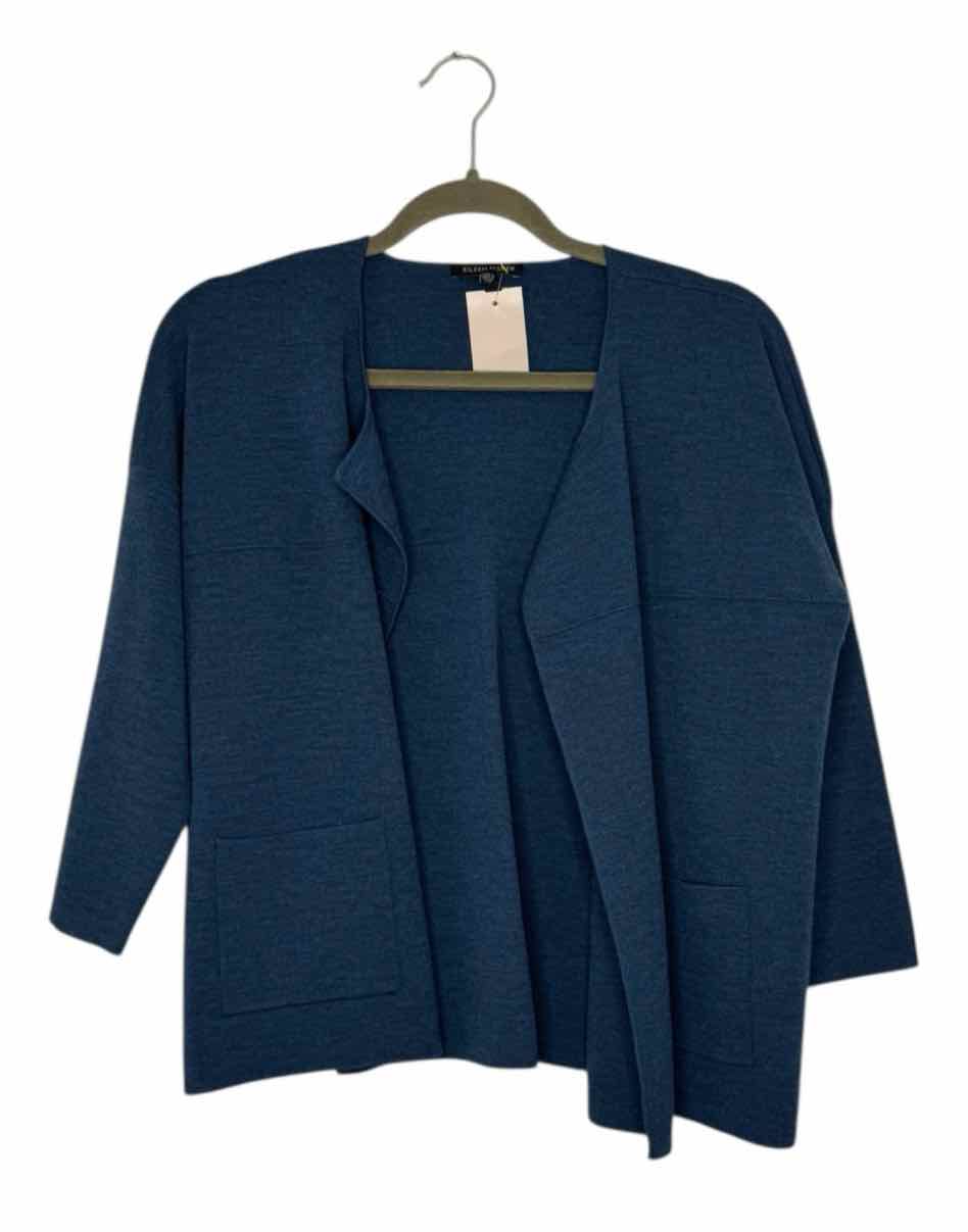 Eileen Fisher Size Medium Turquoise Pre-Owned Blazer/Indoor Jacket- Ladies