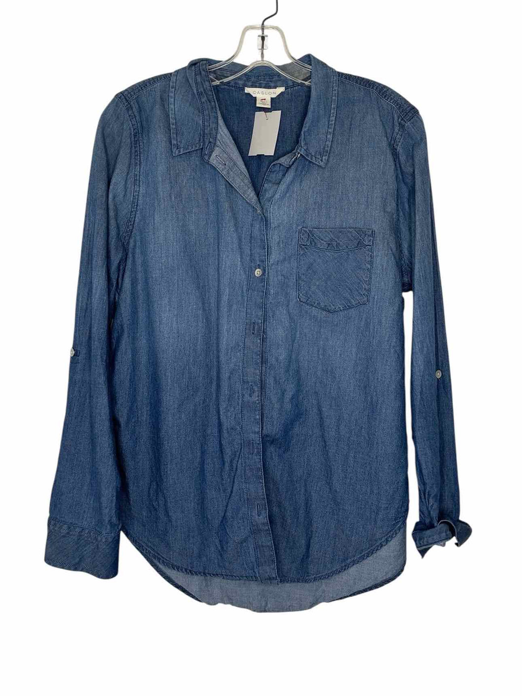 Caslon Size Medium Chambray Pre-Owned Shirt- Ladies