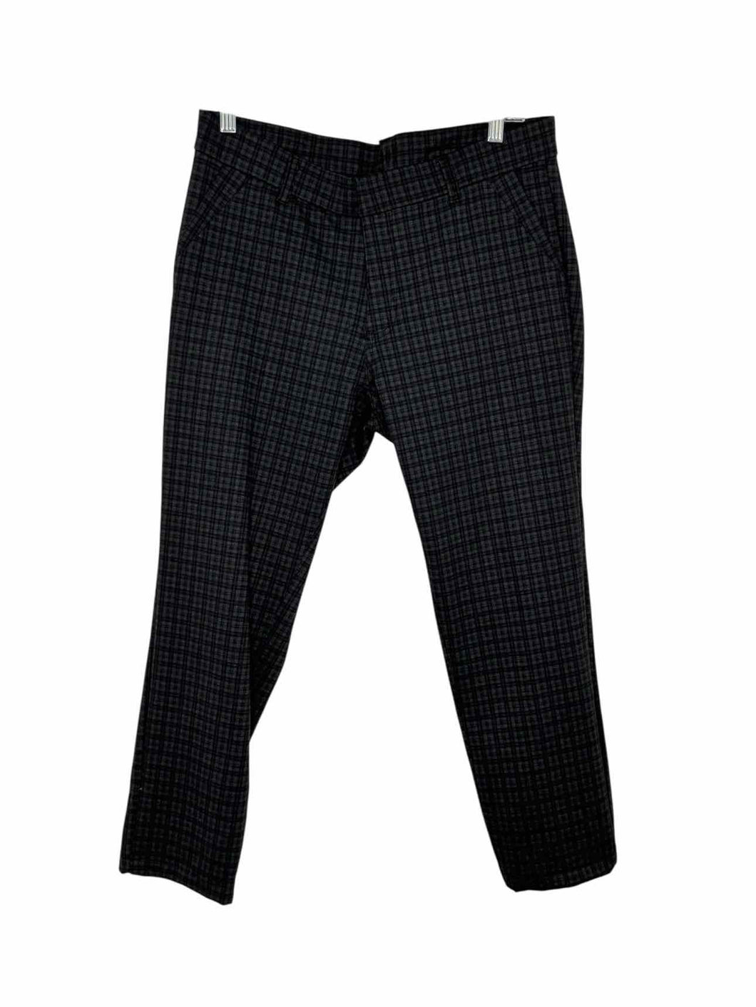 Kut Kloth Size 12 Grey Plaid Pre-Owned Pants- Ladies