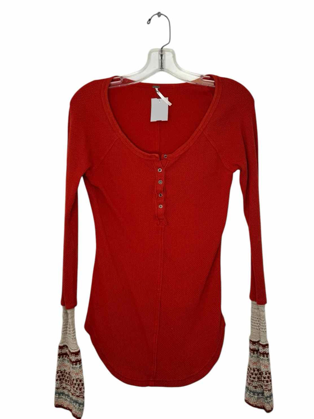 Free People Size X- Small Pumpkin Pre-Owned Top- Ladies