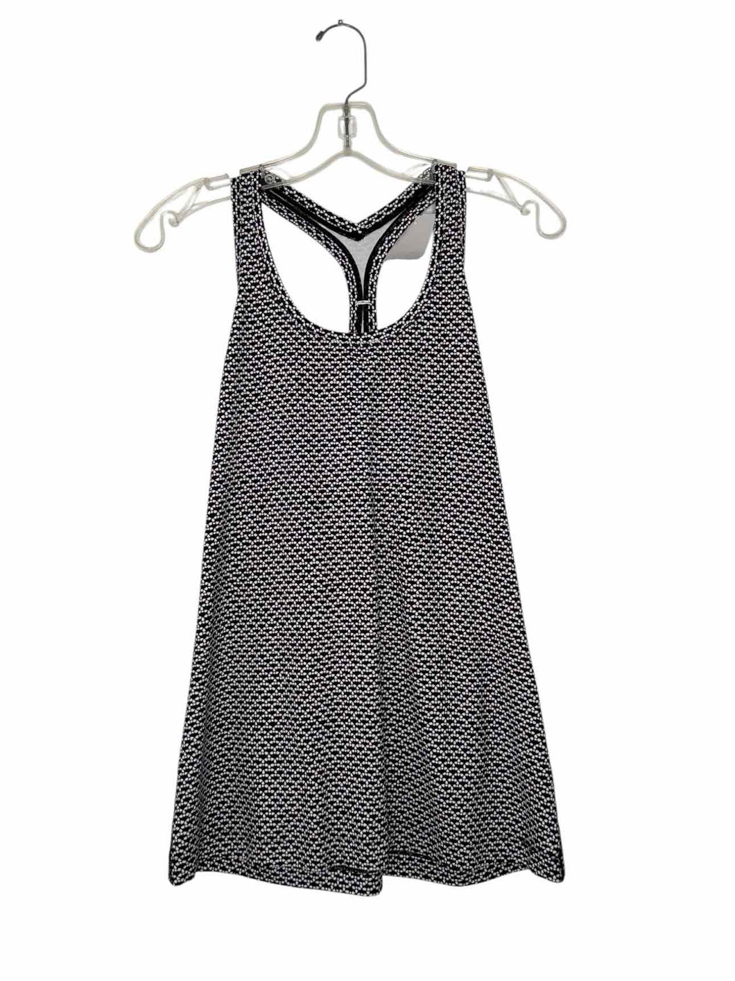 Lululemon Size Large Black Print Pre-Owned Tank Top- Ladies