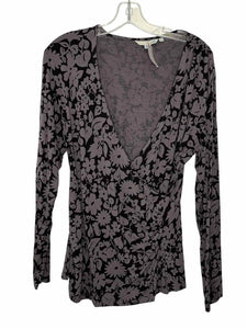 Boden Size 12 Grey Print Pre-Owned Top- Ladies
