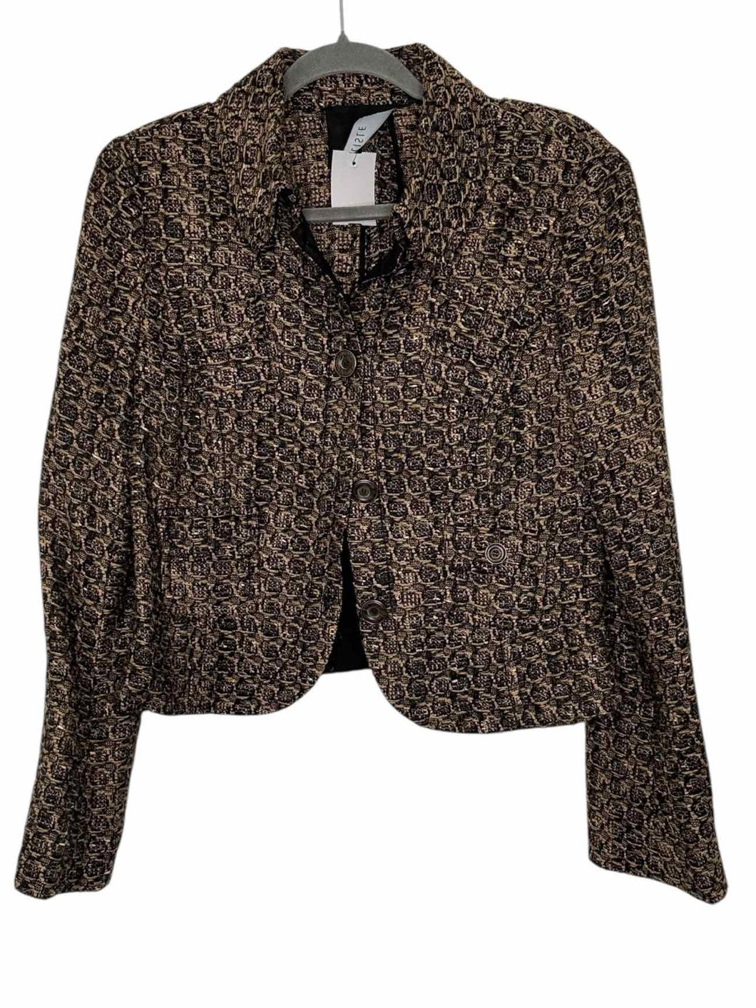 Carlisle Size 8 Blk/Bge Pre-Owned Blazer/Indoor Jacket- Ladies