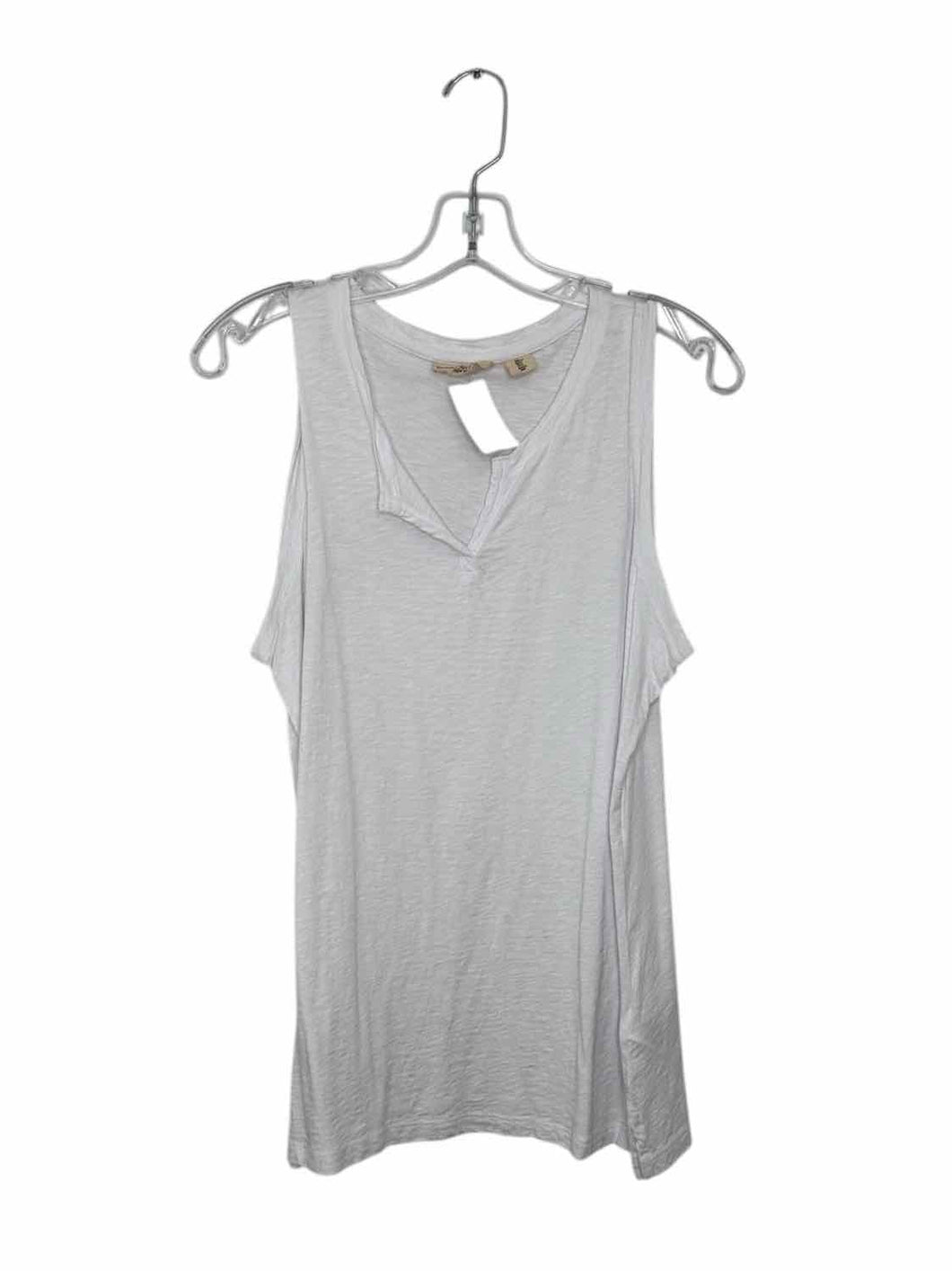 Christian Siriano Size Large White Pre-Owned Tank Top- Ladies
