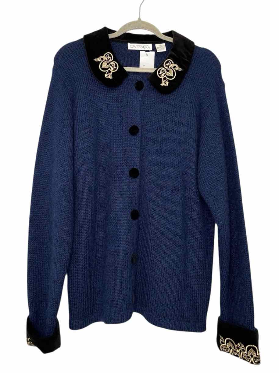 Size Large Blue Pre-Owned Sweater- Ladies